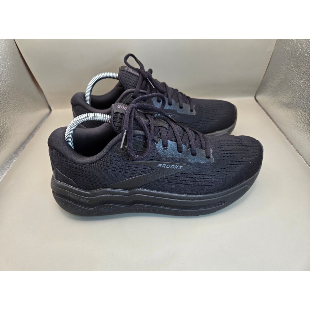 Brooks Ghost Max 2 Shoes Womens 9.5 Black Ebony Running Athletic Workout Sneaker